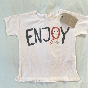 Zara kids T-Shirt ‘ENJOY' Print